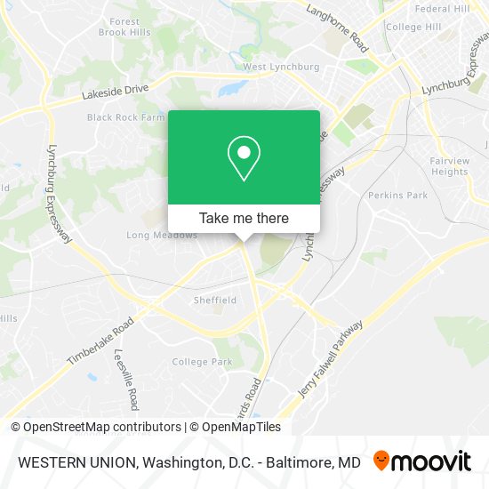 WESTERN UNION map