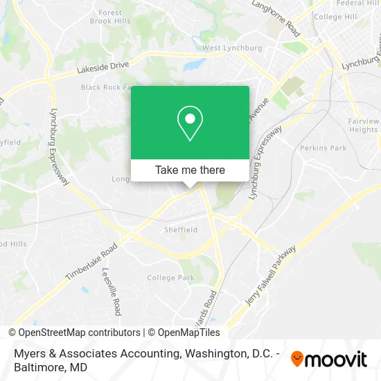 Myers & Associates Accounting map