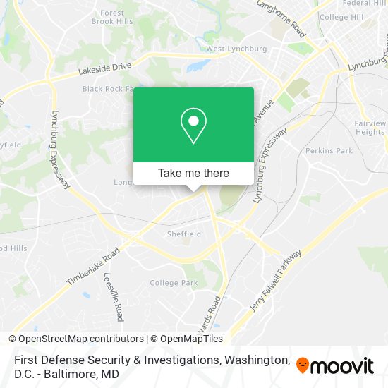 Mapa de First Defense Security & Investigations