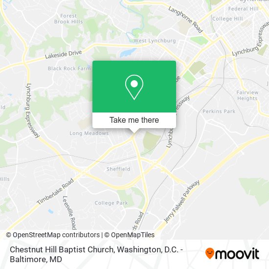 Mapa de Chestnut Hill Baptist Church