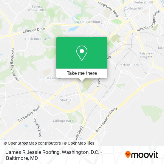 James R Jessie Roofing map
