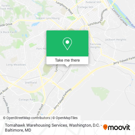 Tomahawk Warehousing Services map