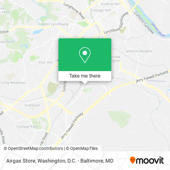 Mapa de Airgas Store