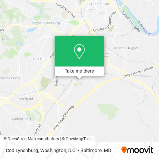 Ced Lynchburg map