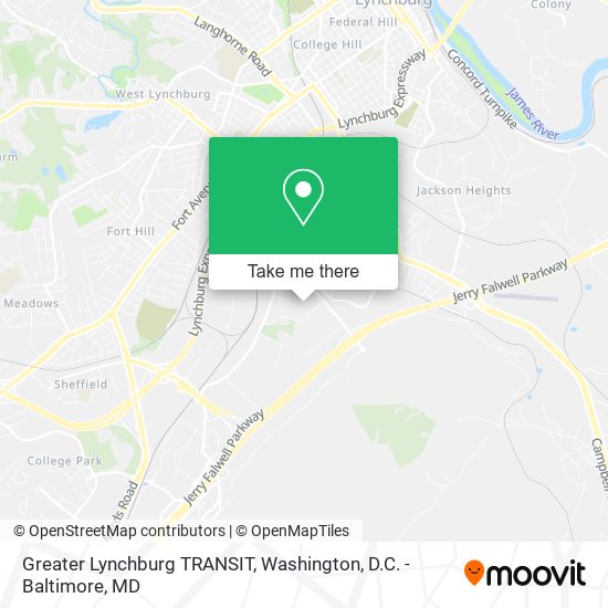 Greater Lynchburg TRANSIT map