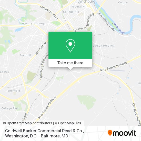 Coldwell Banker Commercial Read & Co. map