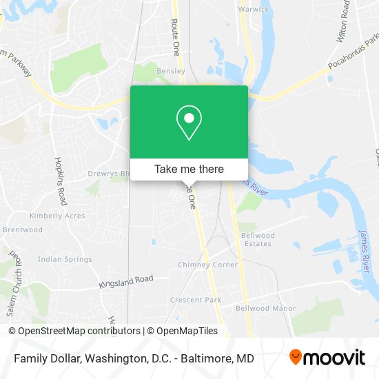 Mapa de Family Dollar