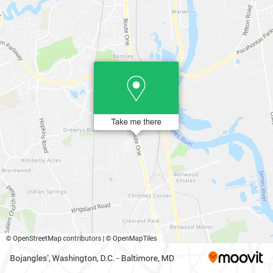 Bojangles' map