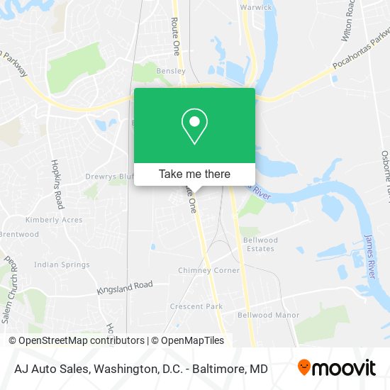 Mapa de AJ Auto Sales
