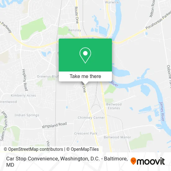 Car Stop Convenience map