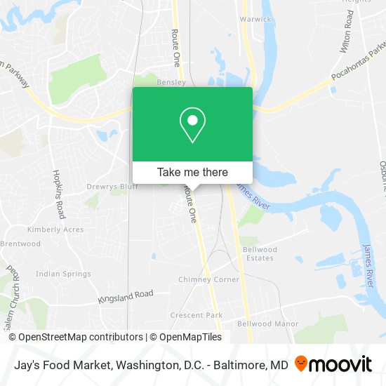 Mapa de Jay's Food Market