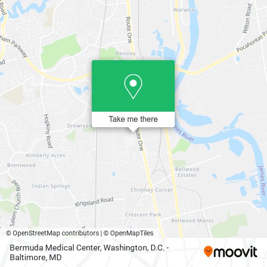 Mapa de Bermuda Medical Center