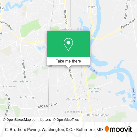 C. Brothers Paving map