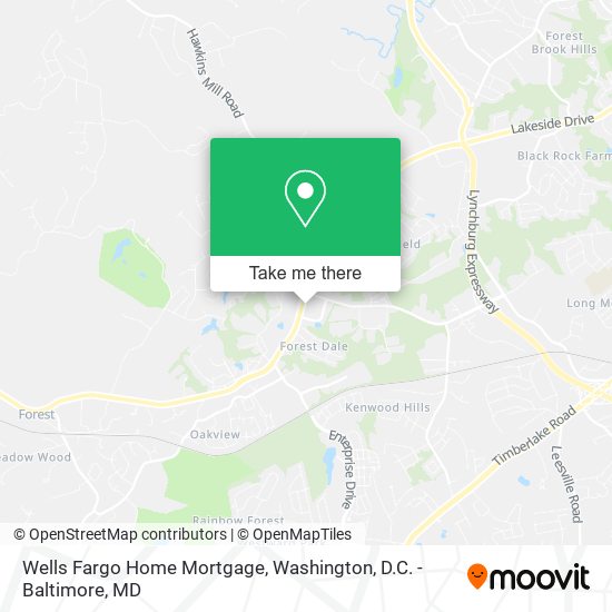 Wells Fargo Home Mortgage map
