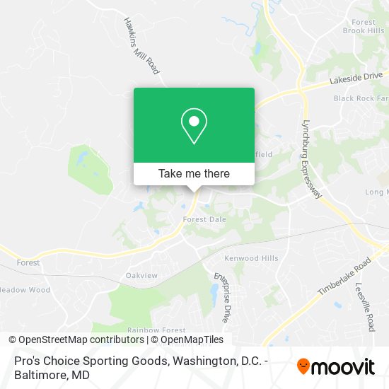 Pro's Choice Sporting Goods map