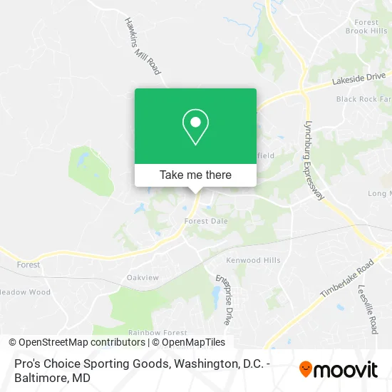 Pro's Choice Sporting Goods map