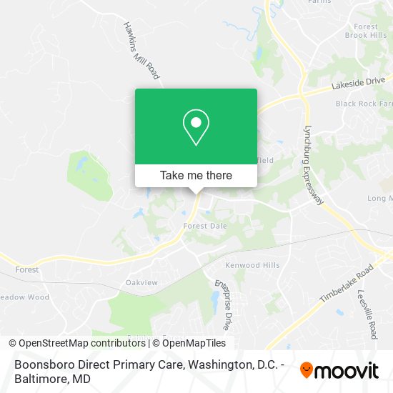 Boonsboro Direct Primary Care map