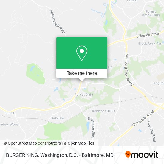 BURGER KING map