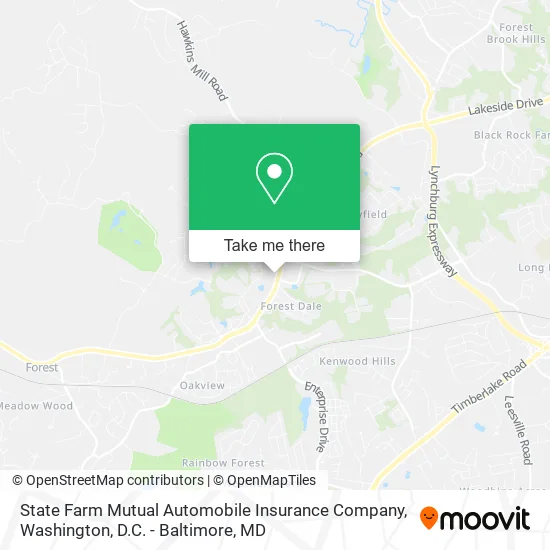 State Farm Mutual Automobile Insurance Company map