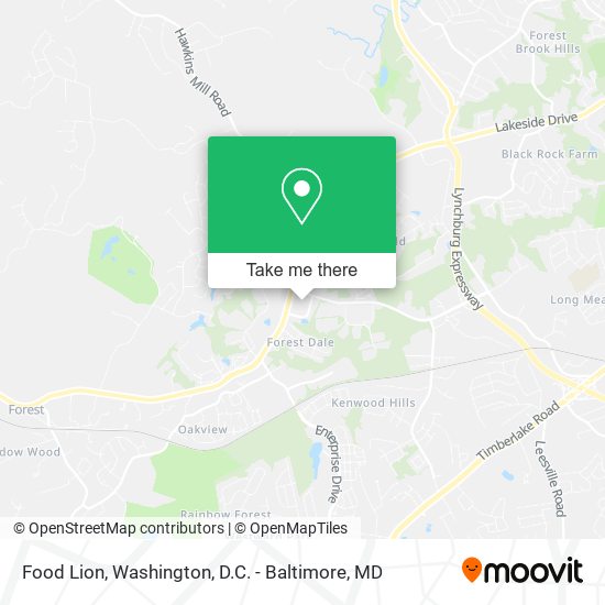 Food Lion map