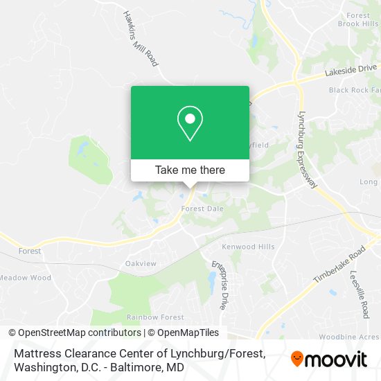 Mattress Clearance Center of Lynchburg / Forest map