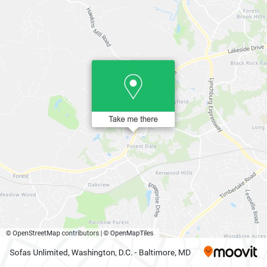 Sofas Unlimited map