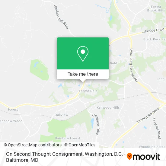 On Second Thought Consignment map