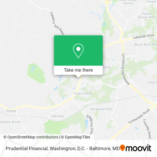 Prudential Financial map