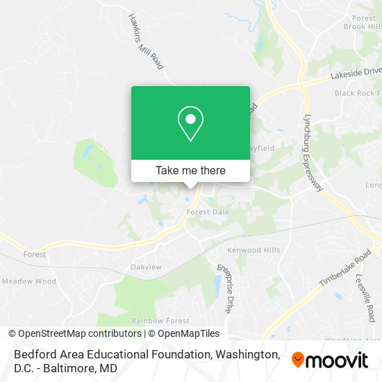 Bedford Area Educational Foundation map