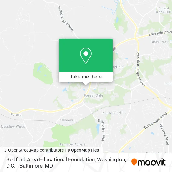 Bedford Area Educational Foundation map