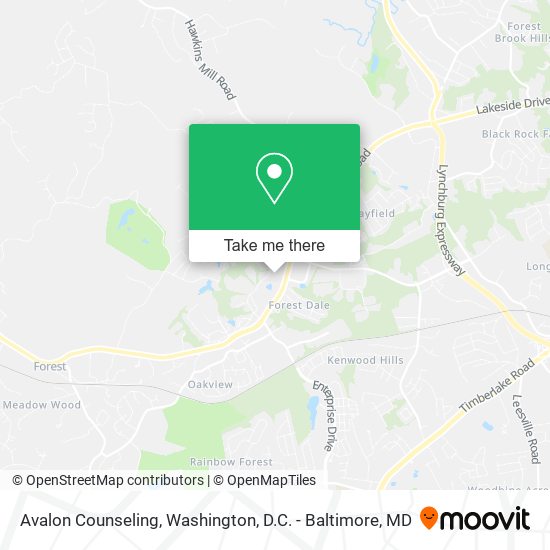 Avalon Counseling map