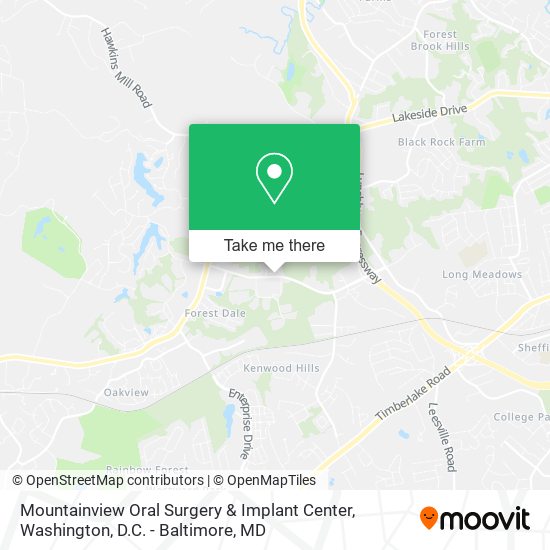 Mountainview Oral Surgery & Implant Center map