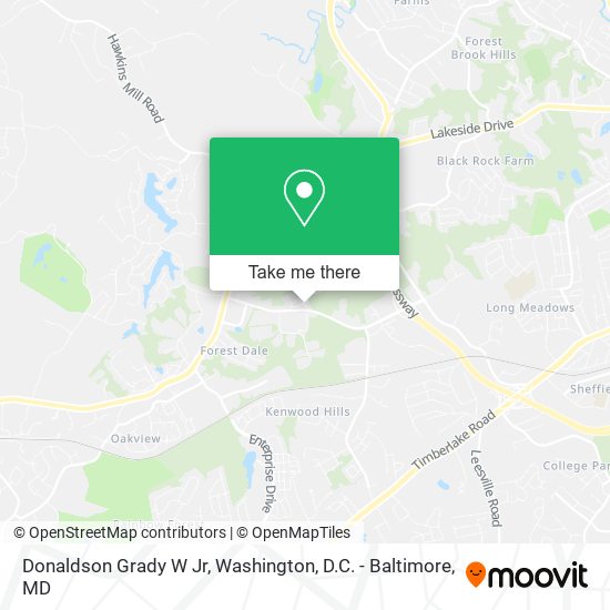 Donaldson Grady W Jr map