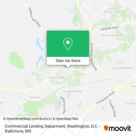 Commercial Lending Deparment map