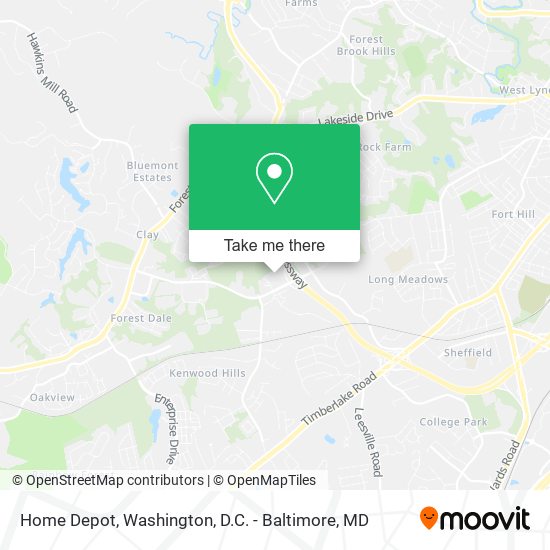 Mapa de Home Depot