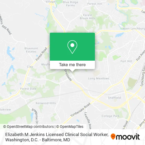 Elizabeth M Jenkins Licensed Clinical Social Worker map