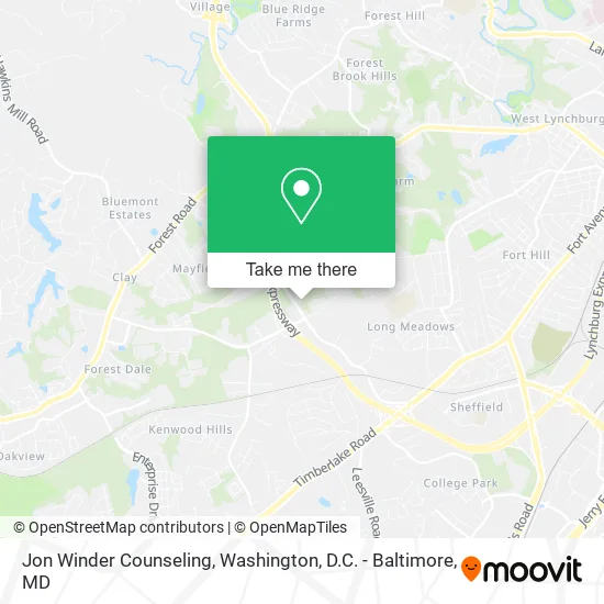 Jon Winder Counseling map