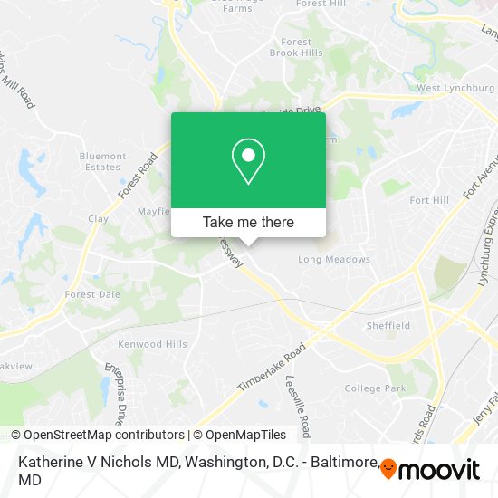 Katherine V Nichols MD map