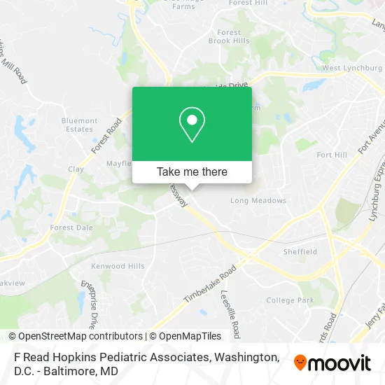 F Read Hopkins Pediatric Associates map