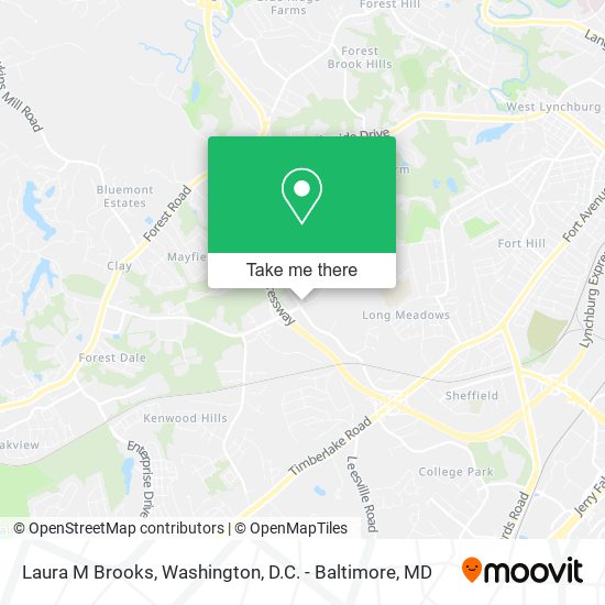 Laura M Brooks map