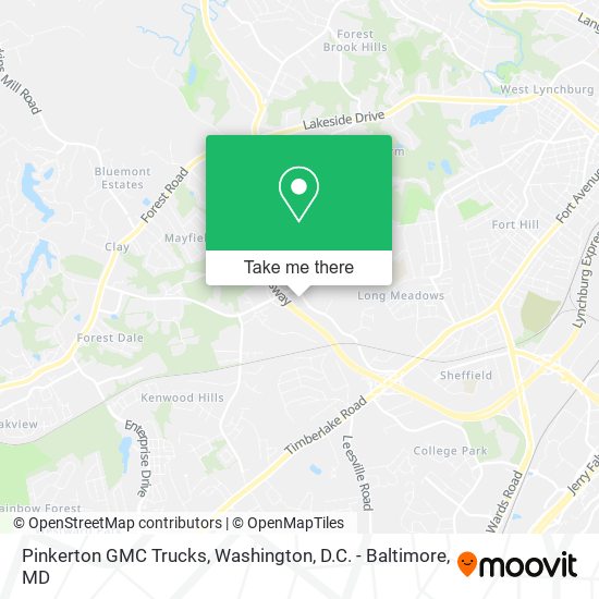 Pinkerton GMC Trucks map