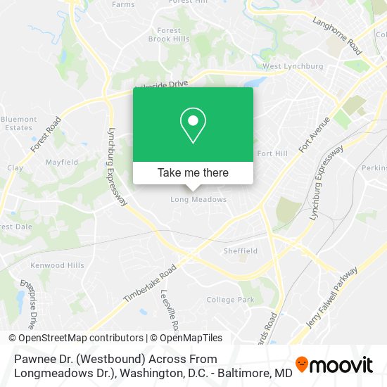 Pawnee Dr. (Westbound) Across From Longmeadows Dr.) map