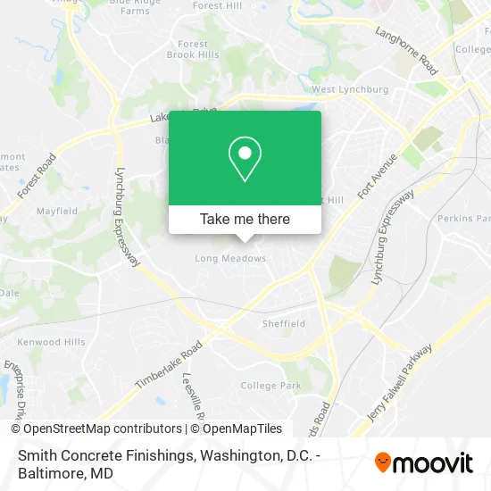 Smith Concrete Finishings map