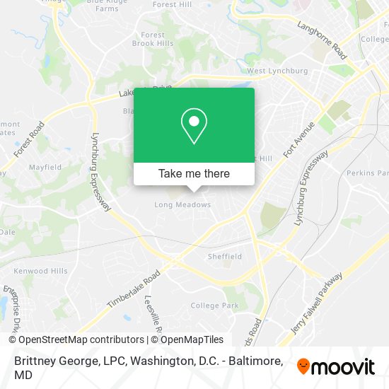 Mapa de Brittney George, LPC