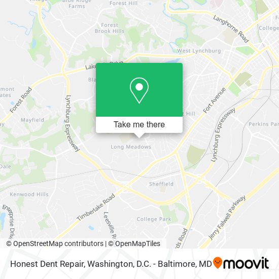 Honest Dent Repair map