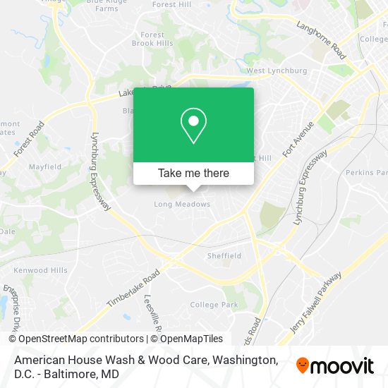 American House Wash & Wood Care map