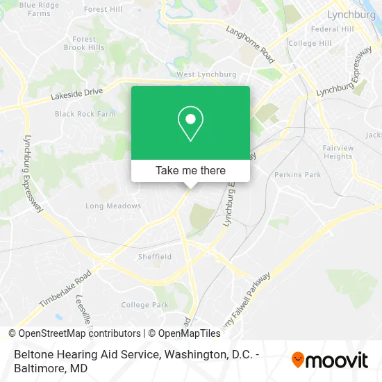 Beltone Hearing Aid Service map