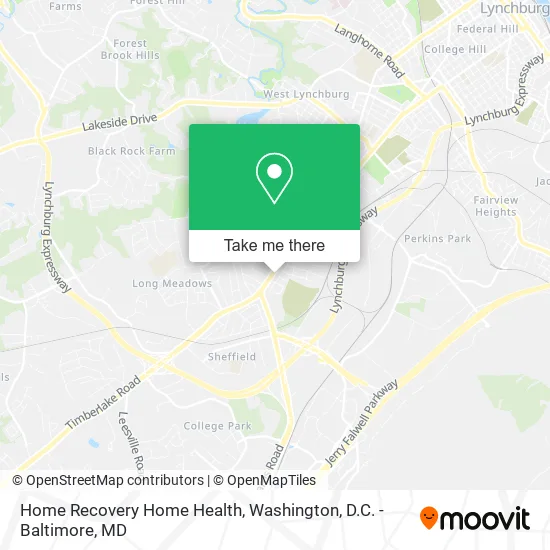 Home Recovery Home Health map