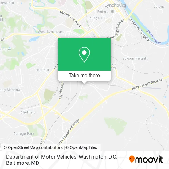 Mapa de Department of Motor Vehicles