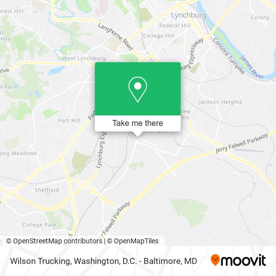 Wilson Trucking map